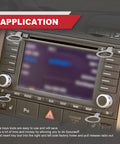 Pin Style Car Radio Removal Kit With DIN Release Keys 4 Pack Aluminum Fascia Tools shown in use on vehicle stereo