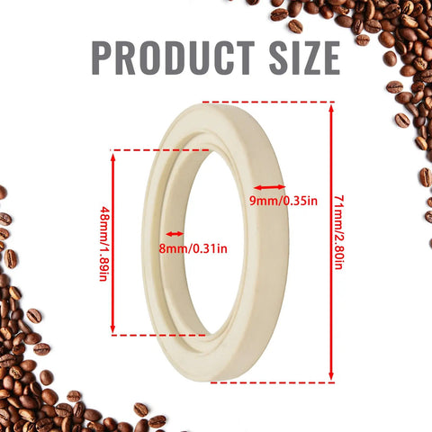 58mm Silicone Steam Ring Set Of 2 For Breville And Sage Espresso Machines BES900XL BES920XL BES980XL BES990 Replacement Gasket
