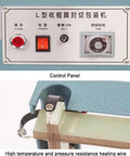 Control panel of Impulse Heat Sealer Shrink Wrap Machine For Books Cds And Food with timer and power switch.