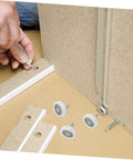 Installing 10 Piece Wear Resistant Beefed Up Track Wheels Set For Smooth Drawer And Cabinet Sliding in furniture assembly