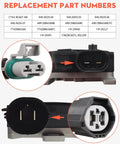 Cooling Fan Relay Module Harness Replacement Kit for Ford Lincoln Mercury Mazda Focus Crown Victoria Town Car Grand Marquis and More Plug and Play Ready OEM Grade 902209 6W1Z8B658AC connectors close-up view