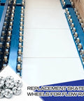 20 Pcs Metal Conveyor Skate Wheels Replacement Set For Flow Rail Systems, Galvanized Zinc Plated Steel Construction