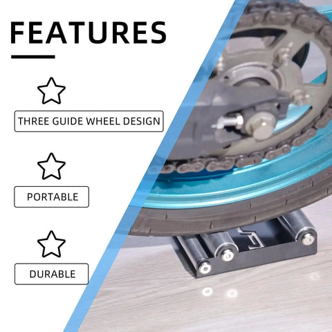 Motorcycle Wheel Cleaning Stand With Cleaning Brush Kit Universal Roller Paddock shown with a bike wheel for cleaning