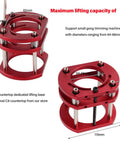 Router Table Base With Lift System, Heavy Duty Aluminum Alloy And Stainless Steel Construction, 4 Jaw Clamping Universal Trimming Machine, Durable Lifting Base For Woodworking DIYers, Carpenters, Engineers, And Pros, Easy Install, 64-66mm router fit