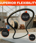 Built Tough Heavy Duty Wrapped Construction V Belt B/5L Section 21/32 X 126 In OC for industrial machinery on construction site