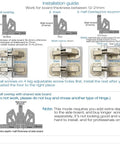 Installation guide for 8 Pack Easy Install Cabinet Hinges With Full Overlay And Inset Design Soft Close For Doors, Drawers, And Cupboards