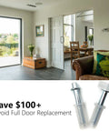 Heavy Duty Bifold Door Fix Kit Includes Spring Loaded Top Roller And Pivot Bracket for smooth setup in modern home.
