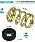 Seat Suspension Kit For Zero Turn Mowers And Lawn Tractors Replacement Mower Compression Seat Spring 283516 And Cap 422127 dimensions