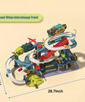 Epic Toy Car Ramp Track Set With Railcar Slot Cars and 20 Mini Cars for Preschool Boys featuring multi-level ramps