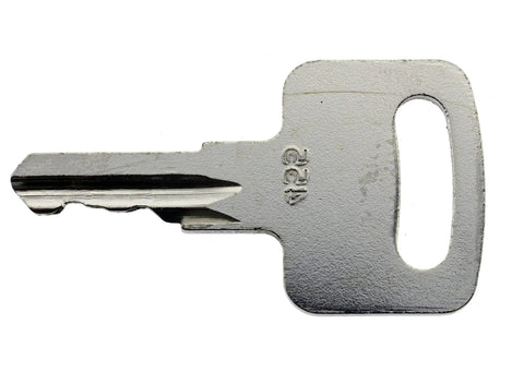 Rock Solid Upright Ignition Key for Scissor Lifts and Boom Lifts, durable solid metal design, fits Genie Skyjack Terex.