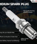 Iridium spark plug from Ignition Coil Packs And Iridium Spark Plugs Set Drop In For 2.0L L4 Engines Fits 2005-2018 Audi A3 A4 A5 A6 Q3 Q5 TT And 2006-2017 VW CC Eos GTI Golf Jetta Passat Tiguan UF529 4464 Replacement