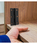 Heavy Duty Sealed Bearing Gate Hinges 2 Pack Black Hidden Door Hinges for Interior Cabinets with smooth, quiet operation