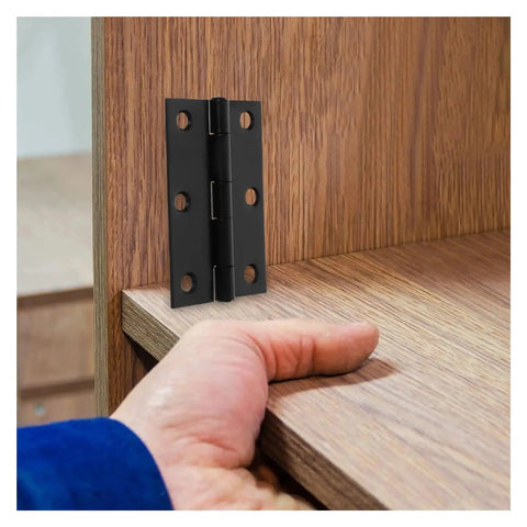 Heavy Duty Sealed Bearing Gate Hinges 2 Pack Black Hidden Door Hinges for Interior Cabinets with smooth, quiet operation