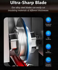 Close-up of ultra-sharp alloy steel blade used in Drill Powered Wire Stripper Machine For Scrap Copper Cable 0.06 To 1 Inch Range