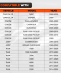 Vehicle compatibility chart for Premium Heavy Duty Exhaust Manifold Gasket Kit With Studs Bolts And Nuts for Dodge Ram 5.7 Hemi 2009-2020