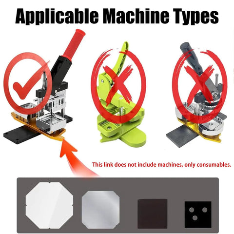 Image showing applicable machine types for Dope DIY Fridge Magnet Kit For Photo Crafts with graphics indicating use compatibility.