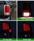 Dodge Ram LED Tail Light Assembly Right Passenger Side For 2013-2018 Ram 1500 And 2014-2018 Ram 2500 3500 Tail Lamp Replacement CH2801203 68093078AB DirectFit illuminated in various modes.