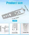 Solid Rock Dishwasher Mounting Brackets 2 Piece No Sweat Heavy Duty Retainer Clips For Quartz Countertops And Under Cabinet Walls Simple Setup Lockdown Kit Compatible With Standard Appliance Sizes 7.7 cm stainless steel clips