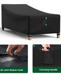 Durable Outdoor Chaise Lounge Cover for Patio Furniture Waterproof and UV Resistant Built to Last with Air Vents All Weather Protection