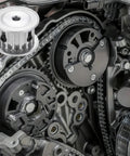 Timing Belt Pulley 5M 26 Teeth 25mm Bore 1 Inch Aluminum AF Type Synchronous Wheel For 3D Printers CNC Routers Milling Machines And Industrial Gear Systems Pro Grade Build shown installed on an engine assembly