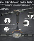 All In One 42 In 1 Magnetic Screwdriver Set With Ratchet Handle details showing design features and components