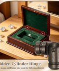 50 Pack Brass Barrel Hinges 5x15mm Hidden Concealed Folding Hinges For Jewelry Boxes Wooden Music Boxes Cabinets