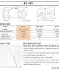 Diagram and specifications of 110 Volt Self Priming Water Pressure Pump With On Demand Switch For RV Caravan Boat 45 Psi 4.5 GPM
