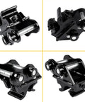 Quick Hitch Excavator Attachment For 0.8-3 Ton Machines, 90mm Span And 25mm Pin Hole, various angle views
