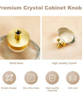 Premium Crystal Cabinet Knobs with Solid Base, high-quality materials from 16 Pack Glass Cabinet Knobs And Pulls Dope Oval Crystal Knobs