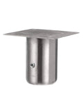 Top Shelf Stainless Steel Leg Socket With Wide Mounting Plate For Heavy Duty Tables And Cabinets Including Secure Locking Set Screw and Reinforced Welded Base for Bulletproof Stability and Zero Hassle Setup Pro Grade Hardware.