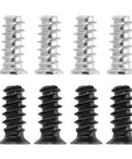 Premium M5 X 12mm Phillips Flat Head Computer Case Fan Screws Kit featuring silver and black screws for PC cooling assembly.