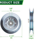 Scag 48181 Idler Pulley Replacement For AYP Husqvarna Encore GT180 Tiger Cat Cheeta Super Z 532101344 101344L Bunton PL8540A