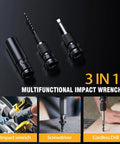 Badass Half Inch Brushless Cordless Impact Wrench Killer Performance 650 Ft Lbs Torque with 3 in 1 bits for versatility.