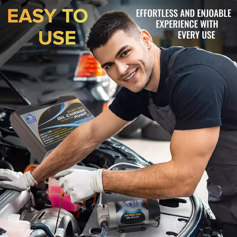 Harpy Eagle electric oil change extractor pump, 12/24V, 100W, automotive use in engine bay