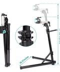 Bike Repair Stand With 360 Degree Rotating Clamp Holds Up To 110 Lbs Adjustable Jaws 1 To 1.5 Inches; adjustable height details