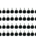 40Pcs M4 X 10 Mm Threaded Knurled Thumb Screws For Monitor Vesa Mounts With Carbon Steel Clamping Knobs in rows