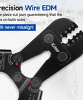 Pro Grade Wire Rope Crimping Tool For Aluminum Oval And Double Sleeves, 3/64 To 1/8 Inch Crimps, 4 Position Jaw close-up view
