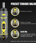 Pro Grade Torque Wrench And Screwdriver Set With 40 S2 Bits for Hex Torx Flat Phillips Square and Torx Security Bits interface view