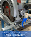 Heavy Duty 4 Pack Rip Fence Lock Knobs And Easy Grip Edge Guide Handles For Cordless Circular Saws Replaces 313678001 on a saw