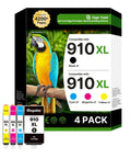 910XL Ink Cartridges Combo Pack For OfficeJet Pro Printers Black And Color 4 Pack Compatible With 8020 8010 8015