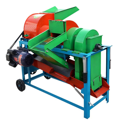 Pro Grade 220V Multi Function Thresher For Sorghum And Grains Easy To Use Inlet Extended Body For Thorough Seed Separation Fast Cereal Seed Threshing Compatible With Corn Millet Wheat Sorghum 4KW 60Hz