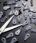 50 Pack Glass Retainer Clips With Screws In 4 Mm Offset For Cabinet Doors And Glass Panels Go To Clear Acrylic Universal Clips