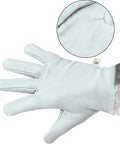 Goatskin Beekeeping Gloves With 3-Layer Ventilated Mesh Sleeve And Elastic Cuffs For Beekeeping Gardening Yard Work Breathable Comfort X-Large