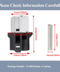 Shift Knob Button Repair Kit With Spring For Honda Accord 2003 2004 2005 2006 dimensions and components shown.