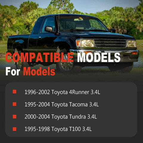 Engine Timing Belt Kit With Fresh Water Pump Set Compatible For Toyota Tacoma And Tundra Trucks From 1995 Till 2000 on black Toyota truck