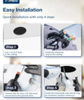 Installation guide for 12 Pack 6 Inch Ultra Thin LED Recessed Canless Wafer Downlight With Junction Box, 5 CCT Selectable