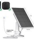 2W Solar Panel For Blink Outdoor 4 Camera And Video Doorbell USB C Solar Charger with 8.86 ft Cable and Adjustable Mount