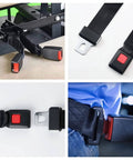 Two Point Universal Seat Belt Harness Kit for Go-Karts, Club Carts and Golf Carts, Adjustable 54-Inch Webbing, Black