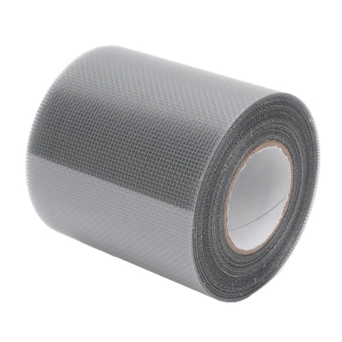 Window Screen Repair Patch Self Adhesive Mesh Tape Roll 80mm Wide By 6.1m Long Breathable Quick Fix For Home Camping Tent Door Bed Net
