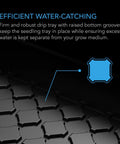 Heavy Duty Humidity Dome For Seed Starting And Cloning With 3mm Thick Clear Dome Vented Height Extensions showing drip tray